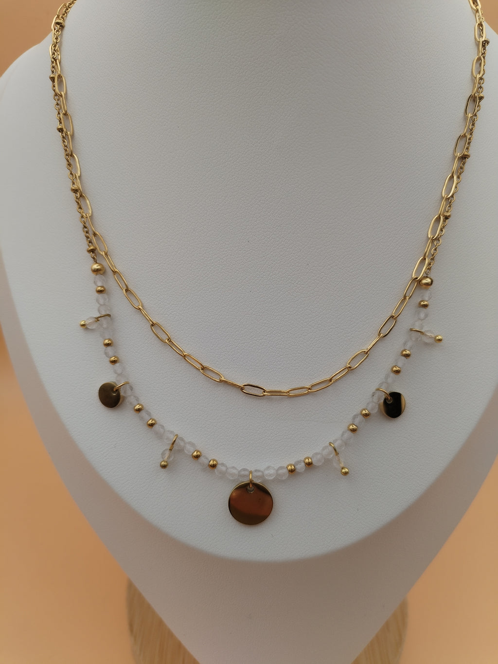 Collier en cristal de roche qualité A