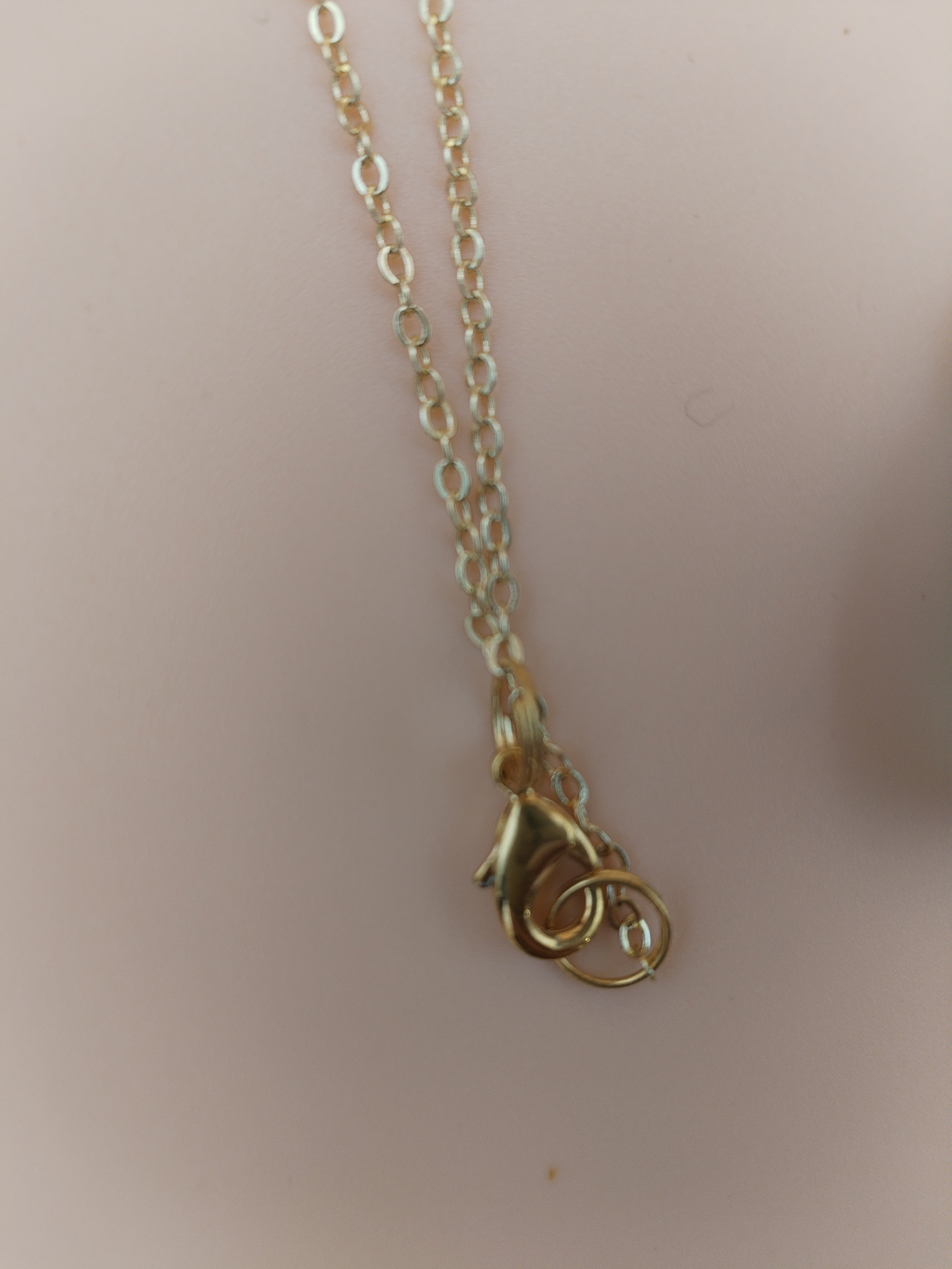 Collier pendentif en forme de goutte en fluorine verte A
