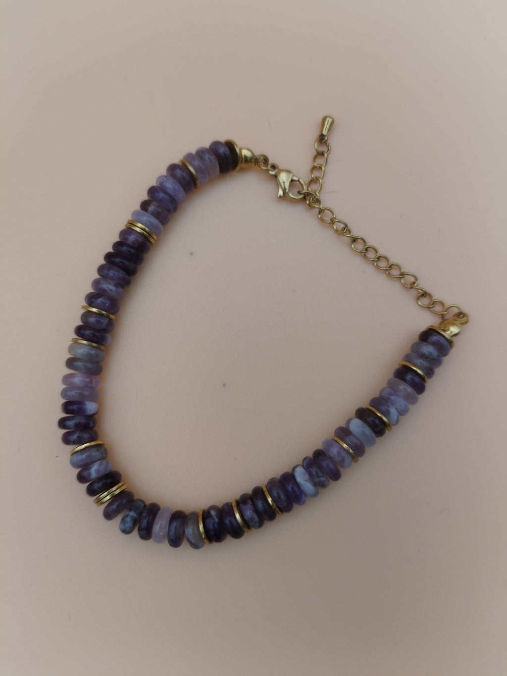Gold-plated Amethyst Bracelet A
