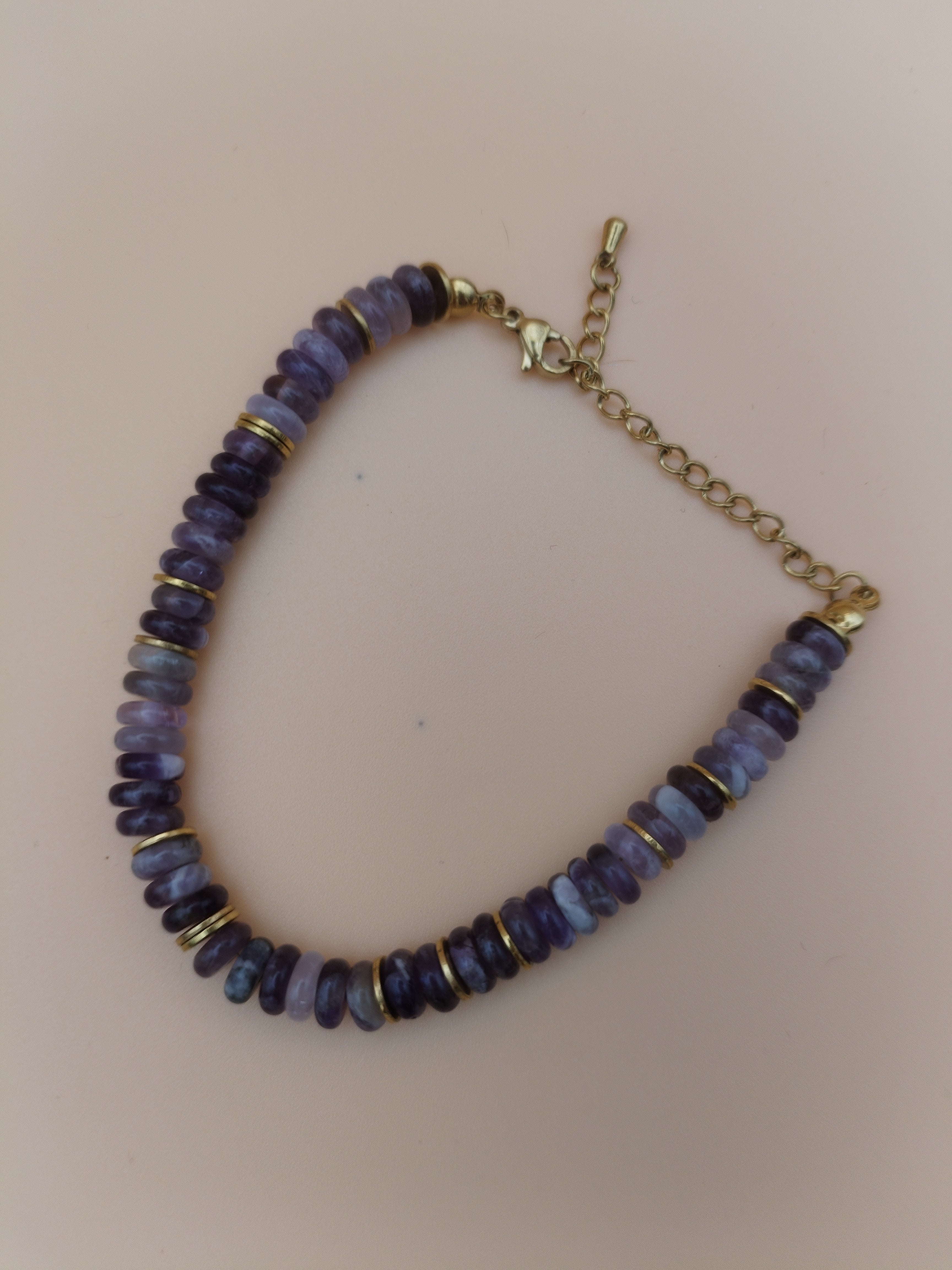 Gold-plated Amethyst Bracelet A
