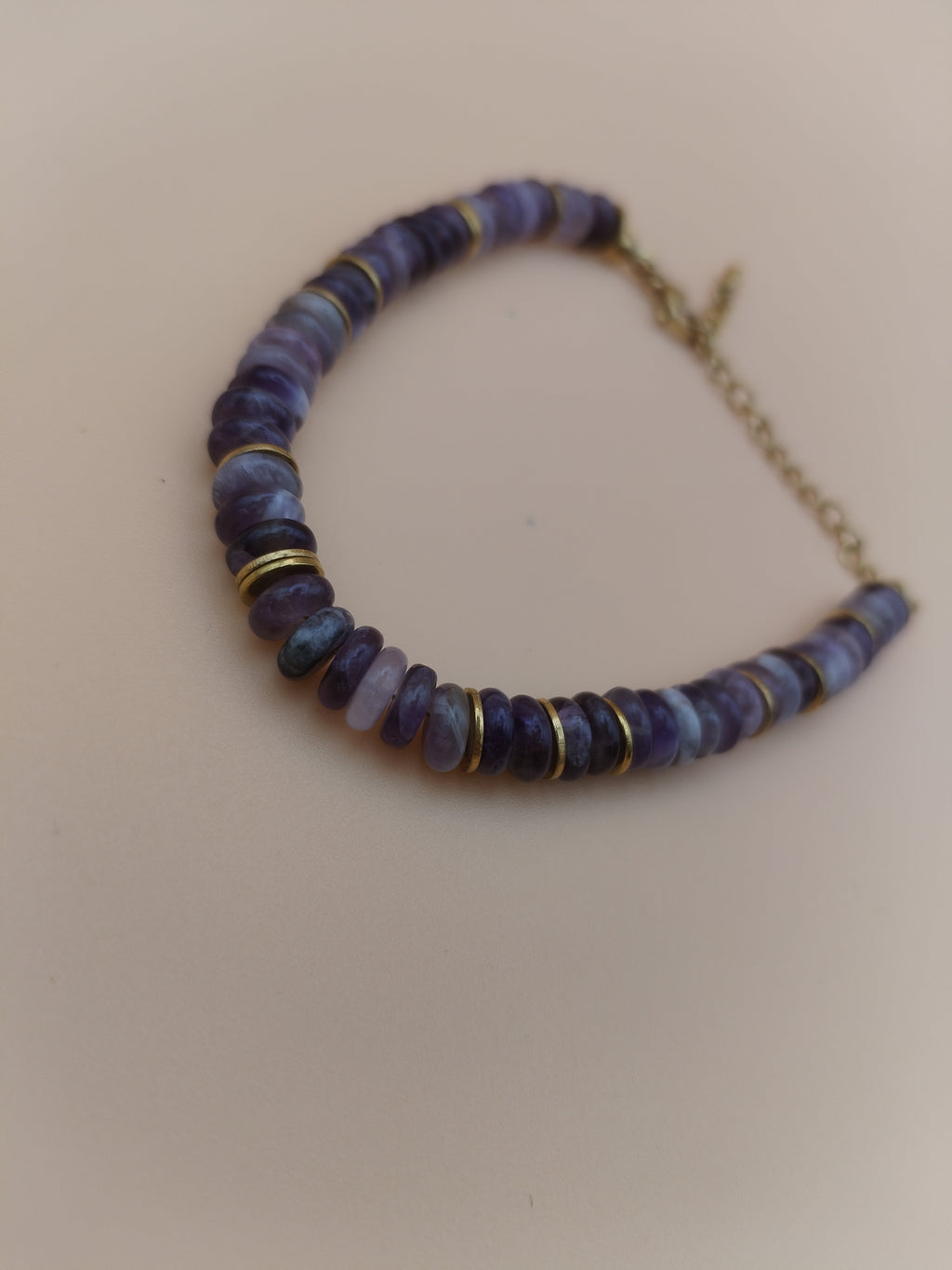 Gold-plated Amethyst Bracelet A