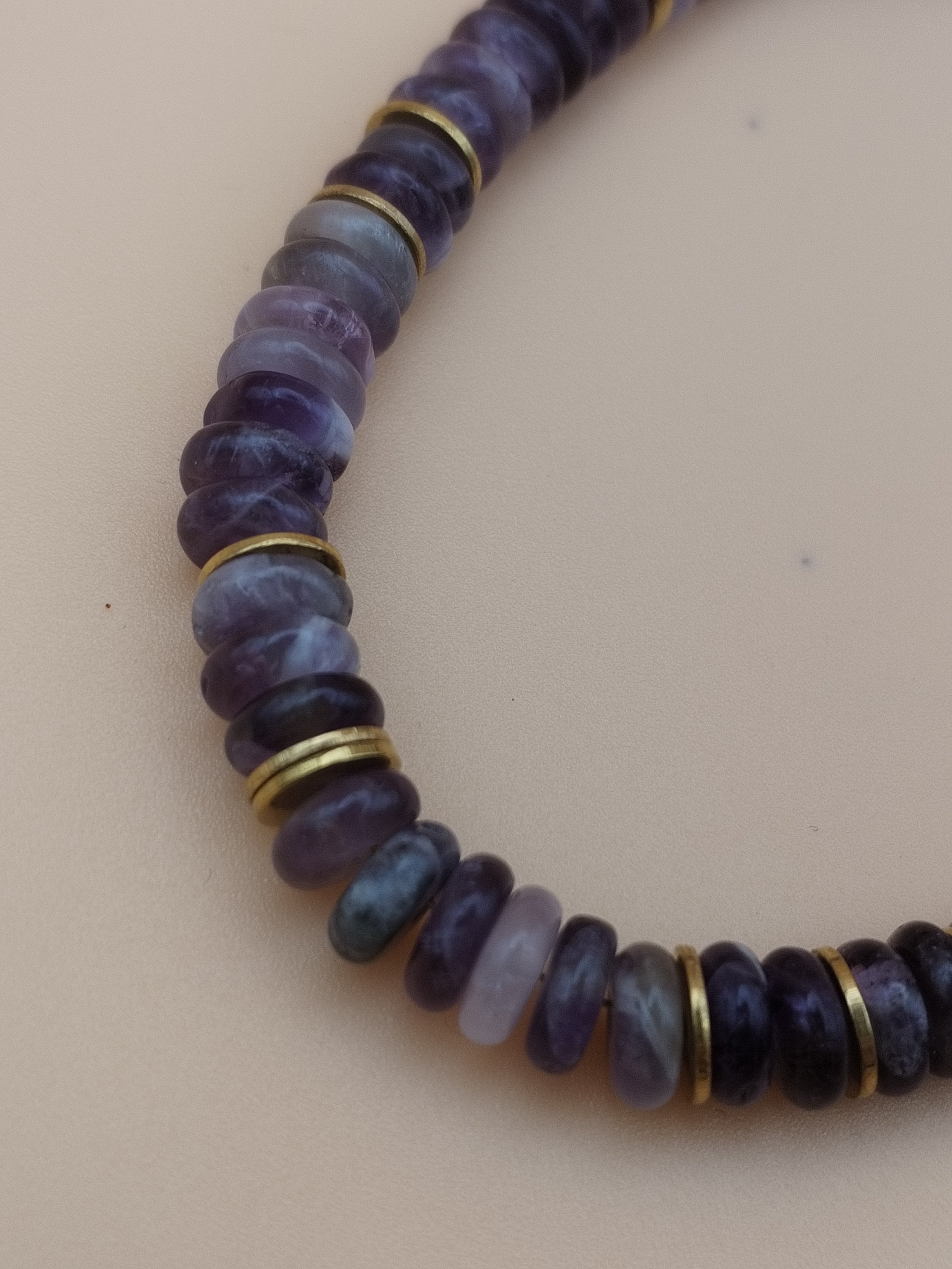 Gold-plated Amethyst Bracelet A