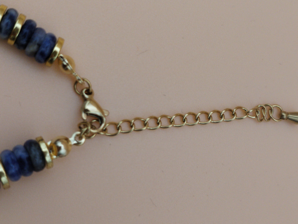 Bracelet doré sodalite A