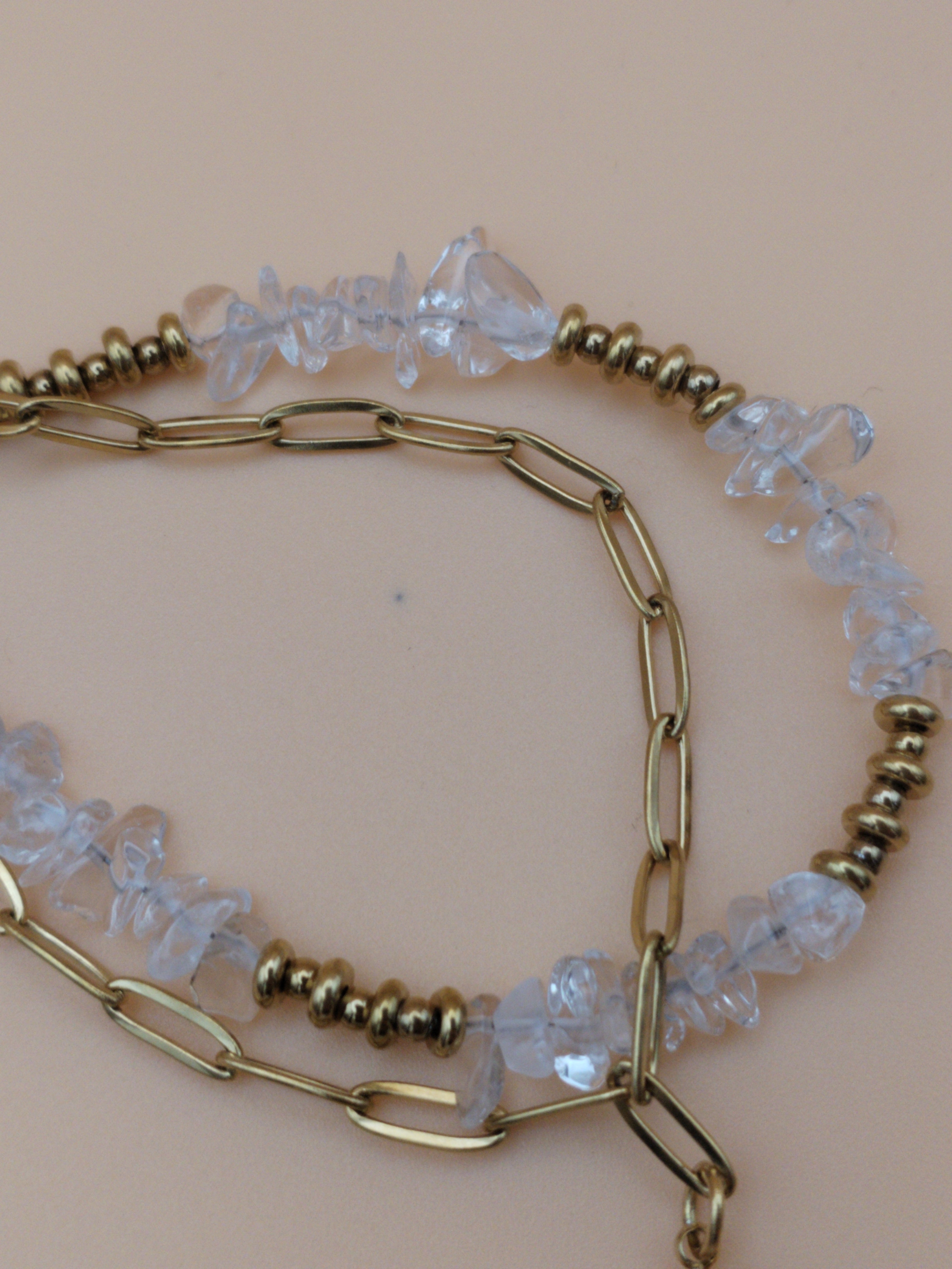 Bracelet raffiné en fluorine naturelle multicolore – qualité A