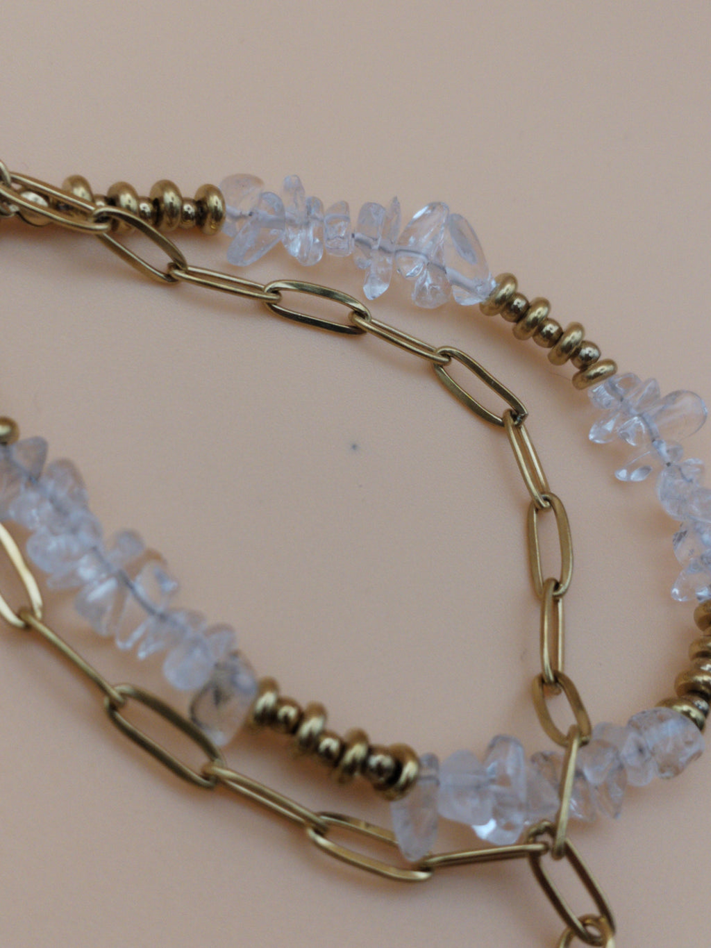 Bracelet raffiné en fluorine naturelle multicolore – qualité A
