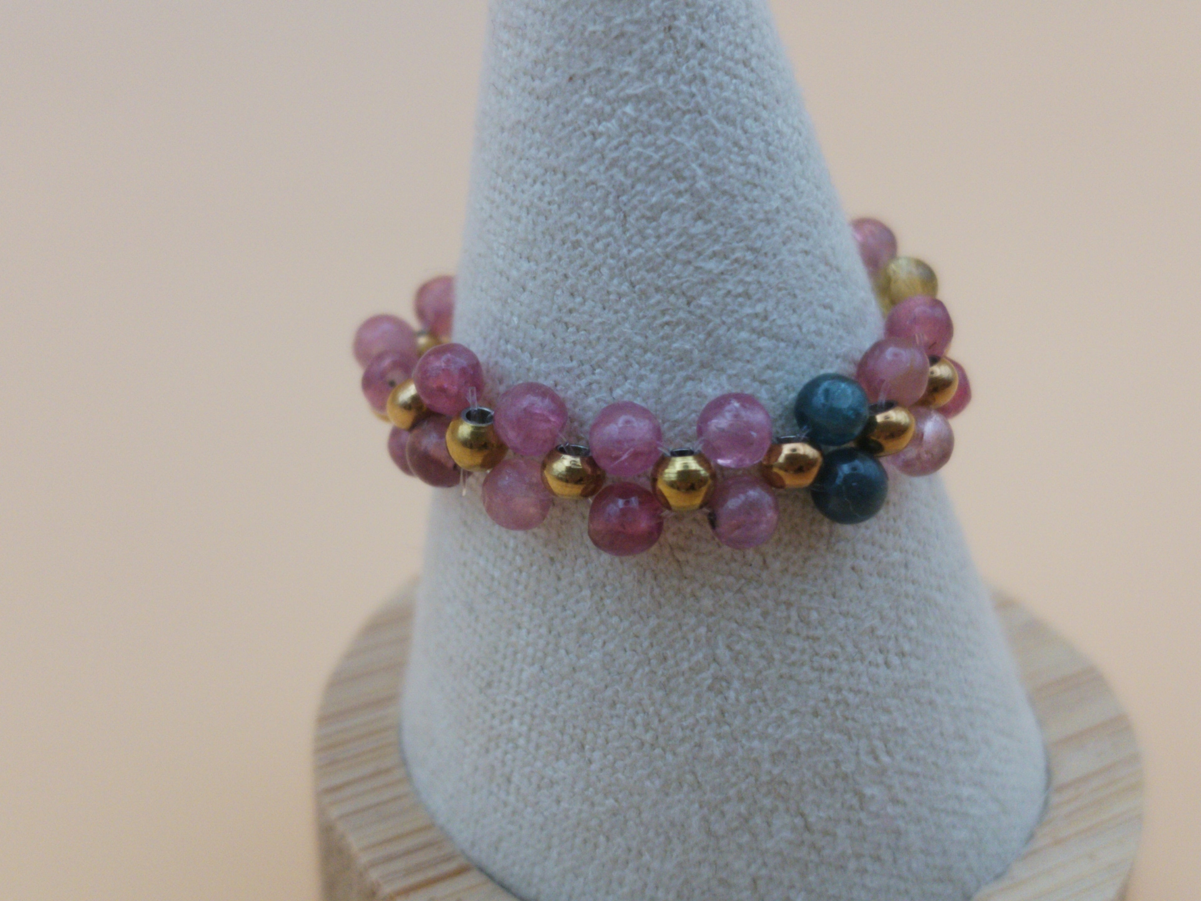 Bague Perly dorée – Tourmaline multicolore AA+