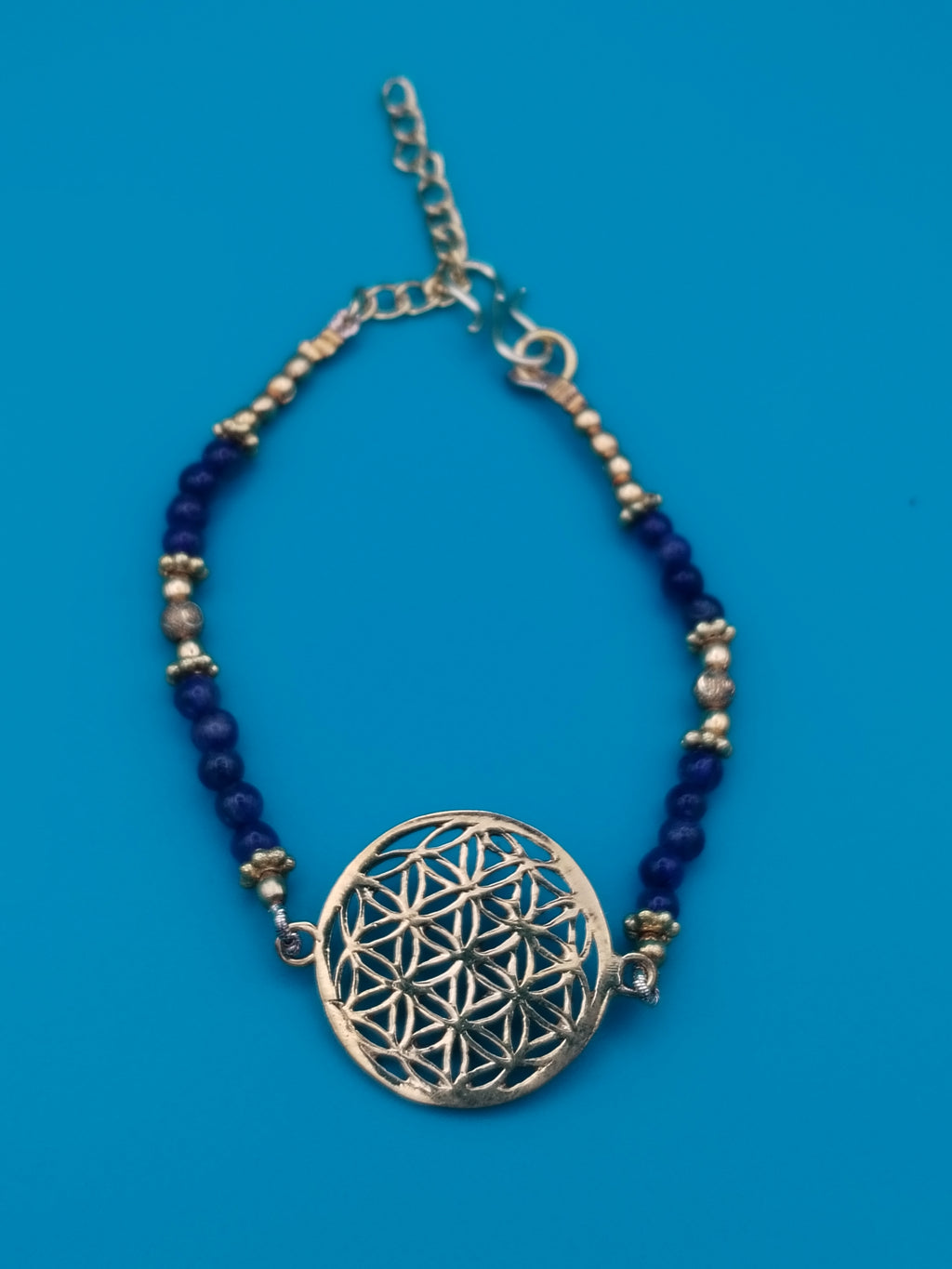 Bracelet fleur de vie avec améthyste