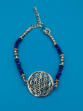 Bracelet fleur de vie avec améthyste