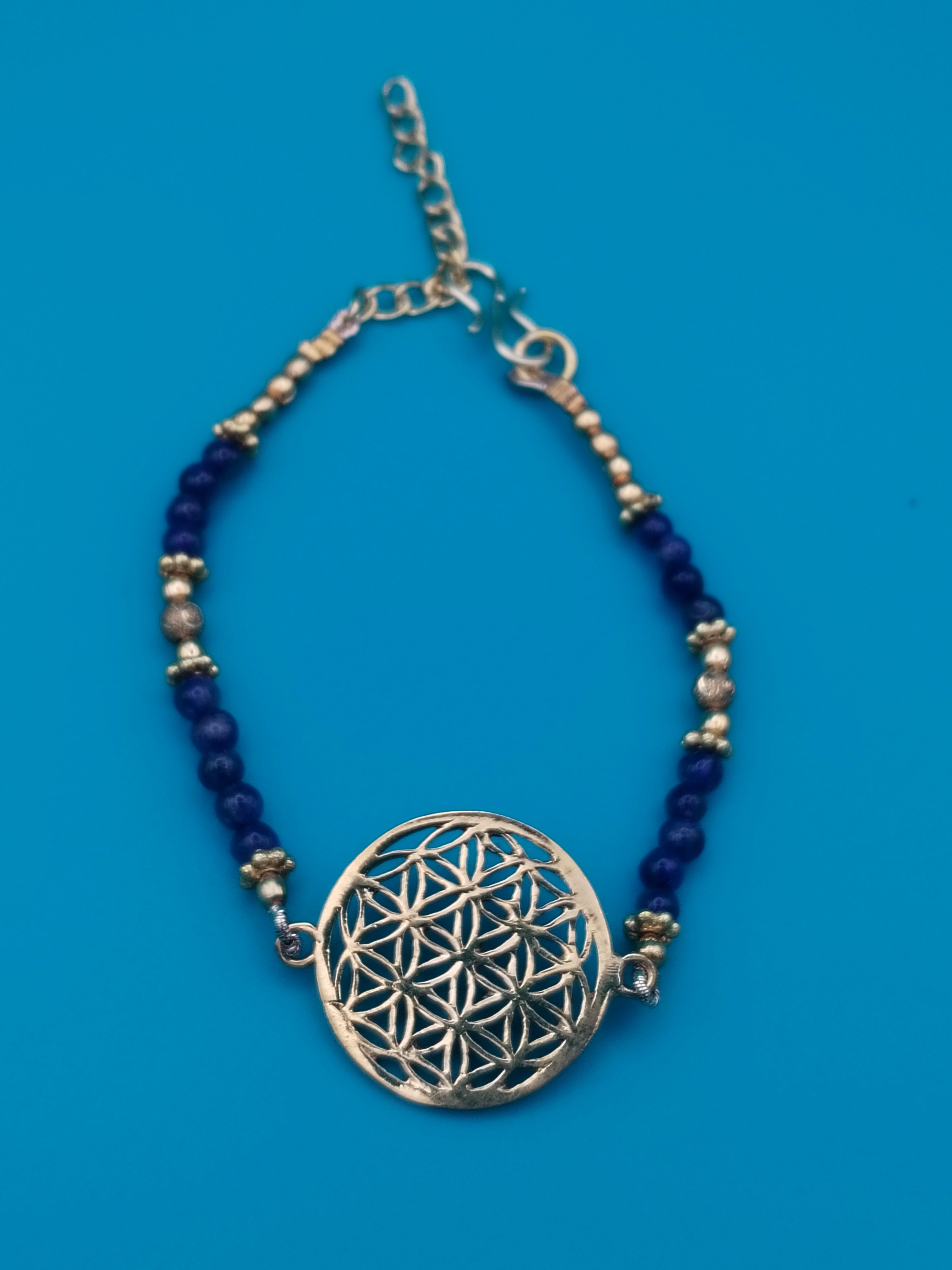 Bracelet fleur de vie avec améthyste