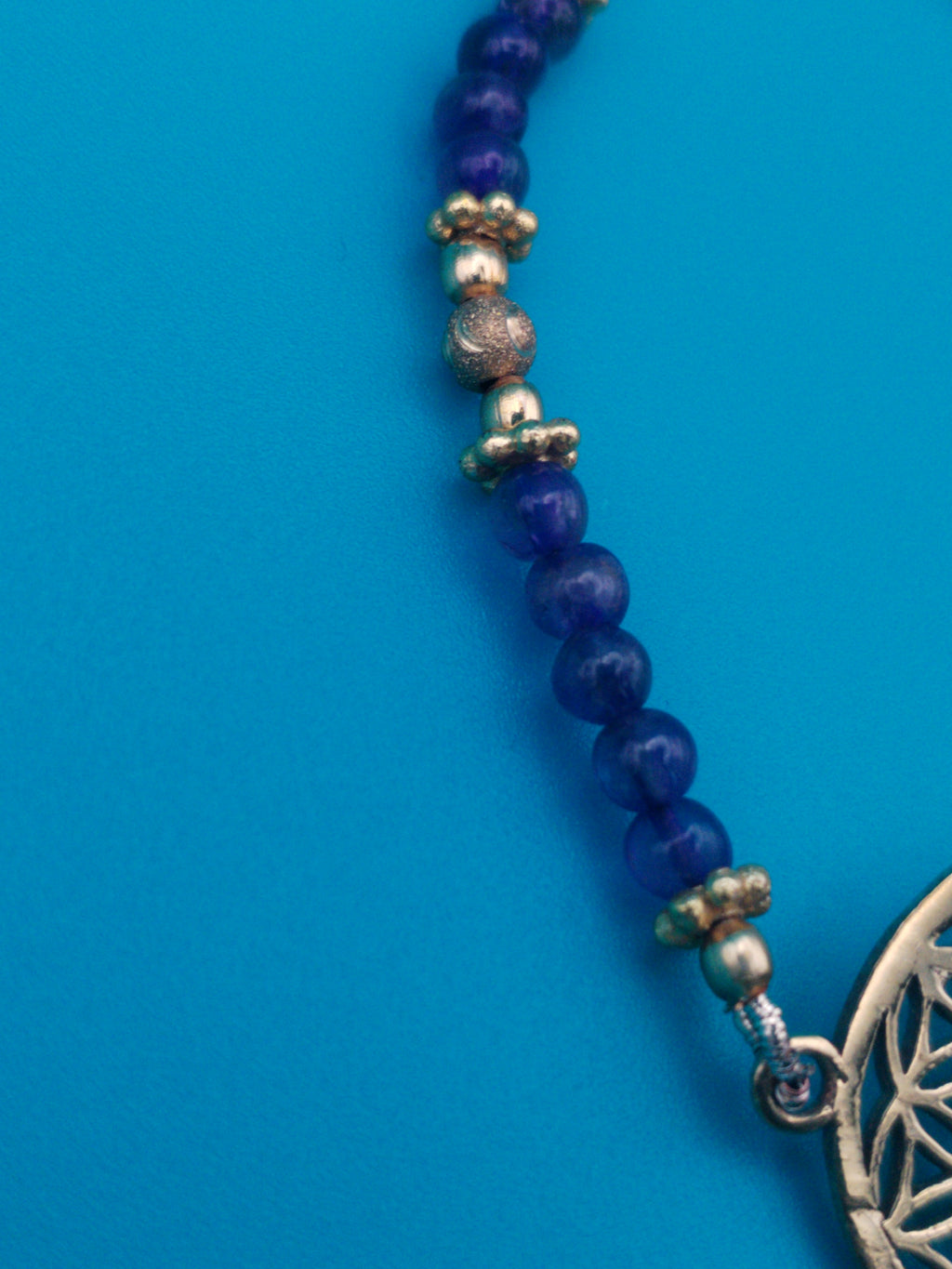 Bracelet fleur de vie avec améthyste