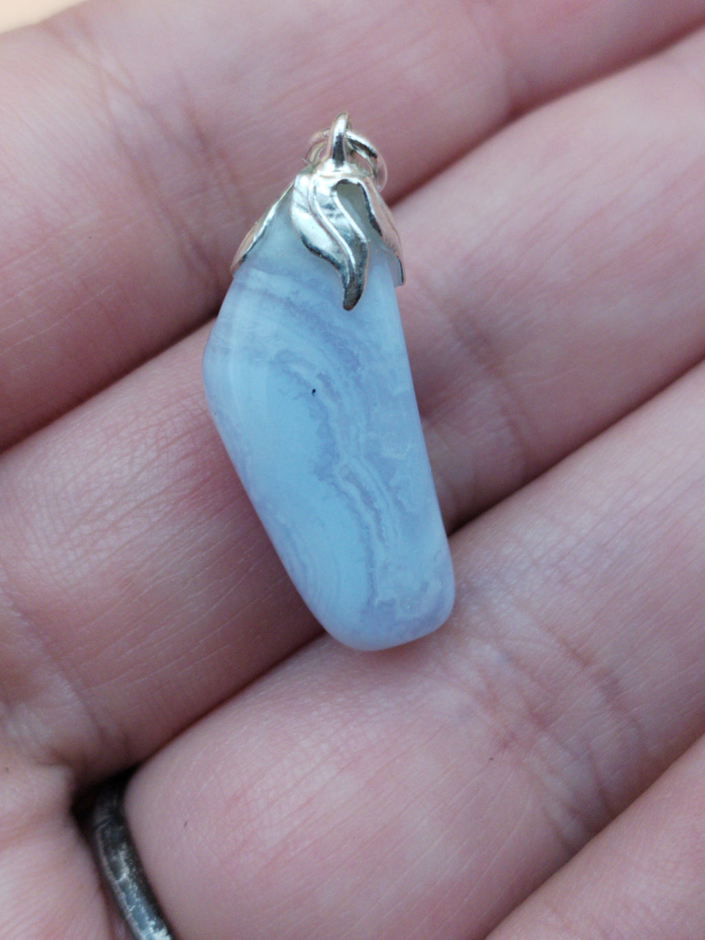 Pendentif Calcédoine naturelle – Qualité A