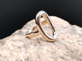 Bague ovale plaqué or